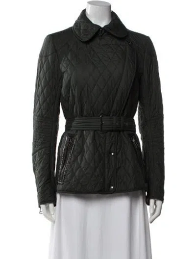 Pre-owned Belstaff Biker Jacket In Green