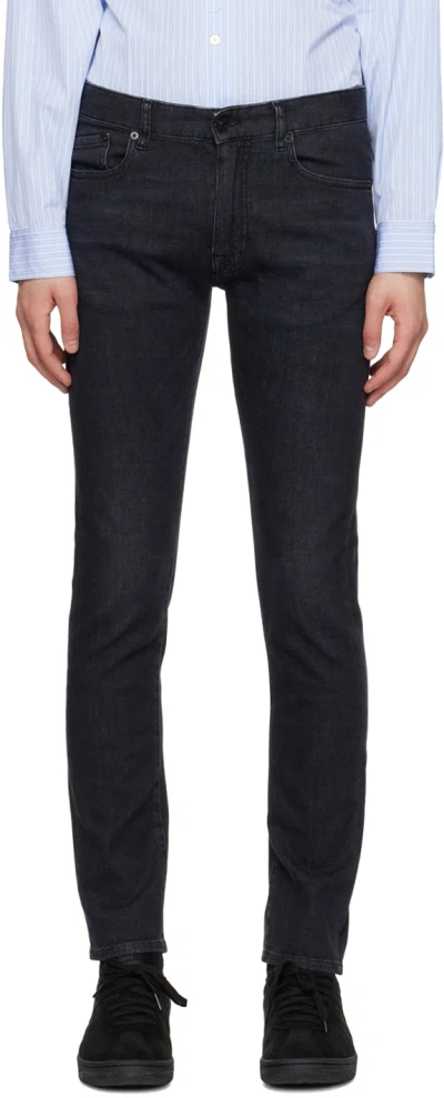 Belstaff Black Longton Jeans In Antique Black Atblk