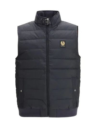 Belstaff Circuit Quilted Down Gilet In Blue