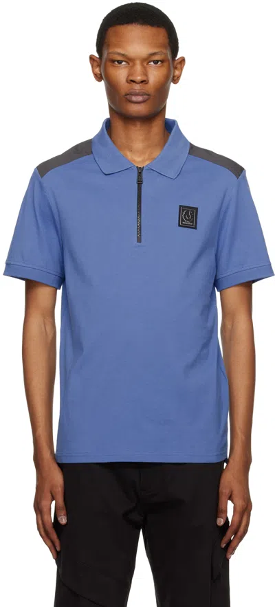 Belstaff Blue Reef Polo In Forward Blue Fwdbl