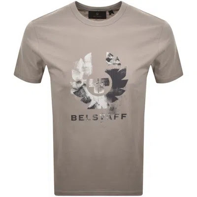 Belstaff Blur T Shirt Concrete Grey In Brown