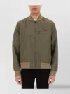 Belstaff Bomber Jacket With Ribbed Cuffs And Hem