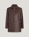 Belstaff Bronze Coat In Chestnut
