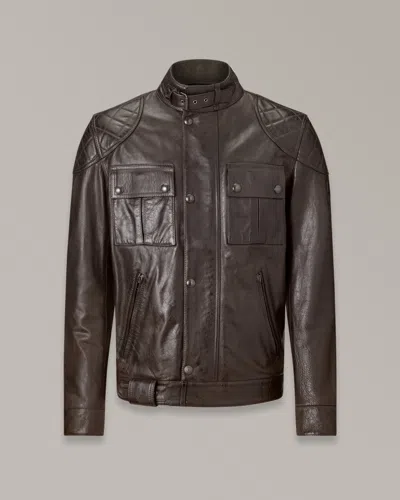 Belstaff Brooklands Motorcycle Jacket In Blackbrown