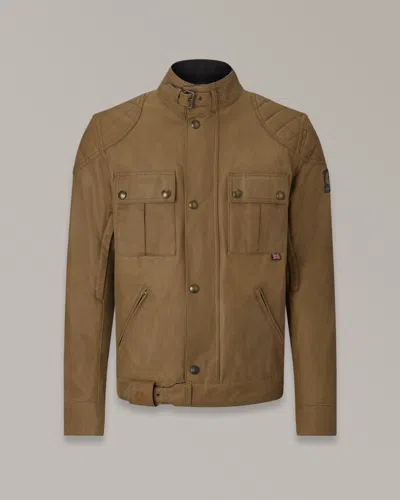 Belstaff Brooklands Motorcycle Jacket In Sand