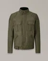 Belstaff Brooklands Motorcycle Jacket In Olive Green