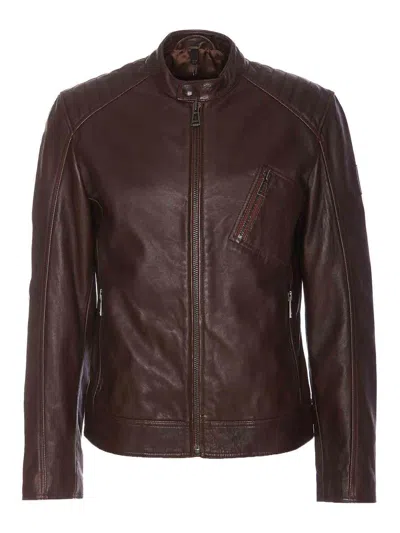 BELSTAFF BROWN RACER LEATHER JACKET