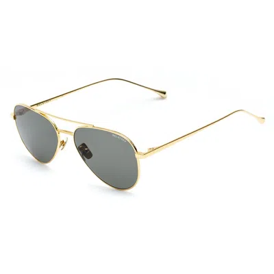 Belstaff Brown Stainless Steel Sunglasses In Gold
