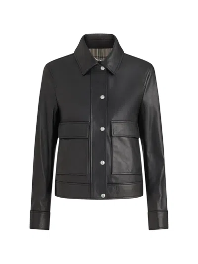 Belstaff Buttoned Jacket In Black
