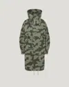 Belstaff Canopy Parka In Surplus Green / Washed Black