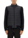 Belstaff High Neck Padded Front Knit Sweater In Animal Print