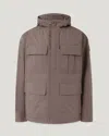 Belstaff Cargo Jacket Compact Technical Cotton In Gray