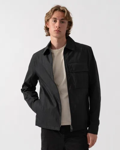 Belstaff Cargo Mens Overshirt In Black