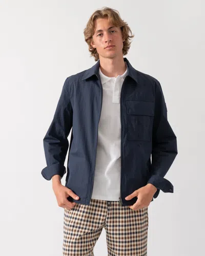 Belstaff Giacca Overshirt Cargo In Blue