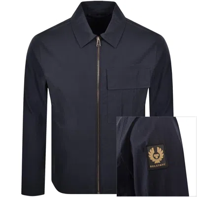 Belstaff Cargo Overshirt Dark Ink Navy In Blue