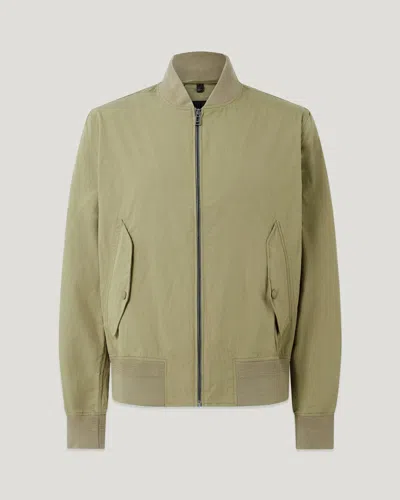 Belstaff Carrier Jacket Compact Technical Cotton In Green