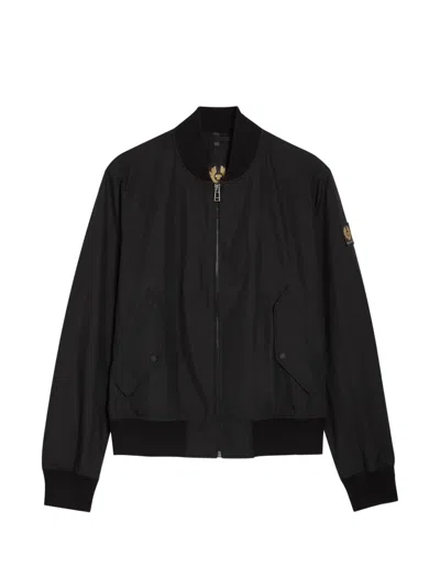 Belstaff Carrier Zip-up Bomber Jacket In Black