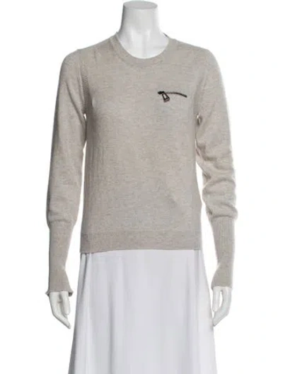 Pre-owned Belstaff Cashmere Crew Neck Sweater In Gray