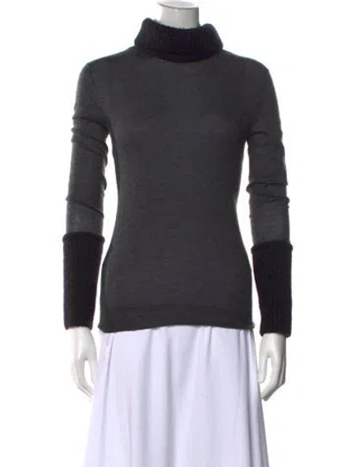 Pre-owned Belstaff Cashmere Turtleneck Sweater In Gray