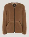 Belstaff Centenary Fleece Jacket In British Khaki