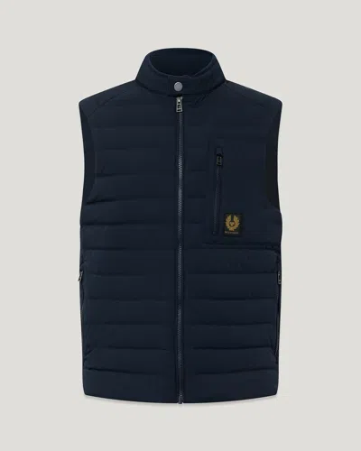 Belstaff Chassis Gilet Lightweight Stretch Down In Black