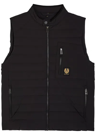 Belstaff Chassis Padded Stretch-shell Gilet In Black