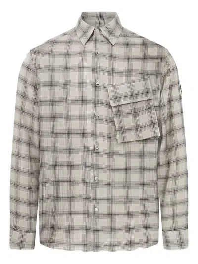 Belstaff Checked Shirt In Gray