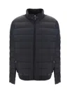 Belstaff Quilted Hooded Jacket Side Pockets In Black