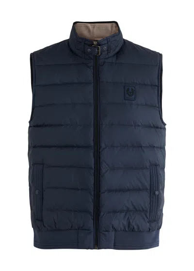 Belstaff Circuit Quilted Nylon Gilet In Blue