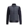 Belstaff Mens Dark Ink Circuiteer Padded Wool Blend Cardigan In Blue