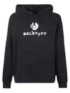 Belstaff Classic Cotton Hoodie With Front Kangaroo Pocket In Black