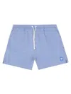 Belstaff Striped Pattern Swim Trunks In Blue