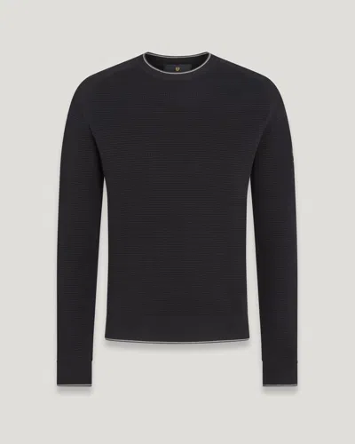 Belstaff Cole Crewneck Jumper In Black