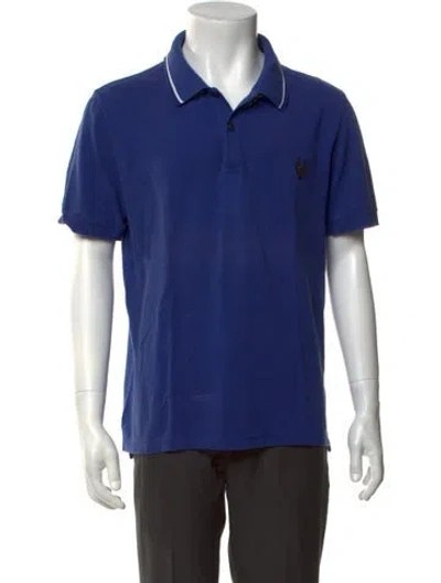 Pre-owned Belstaff Collar Short Sleeve Polo Shirt In Blue