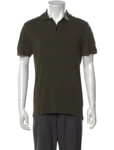 Pre-owned Belstaff Collar Short Sleeve Polo Shirt In Green