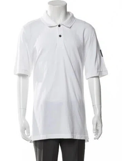Pre-owned Belstaff Collar Short Sleeve Polo Shirt In White
