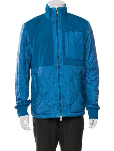 Pre-owned Belstaff Colorblock Pattern Windbreaker In Blue