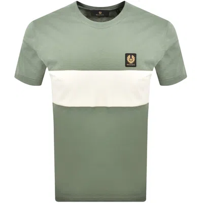 Belstaff Colour Block T Shirt Green