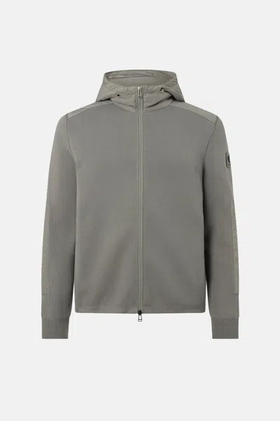 Belstaff Console Hybrid Hooded Top In Gray