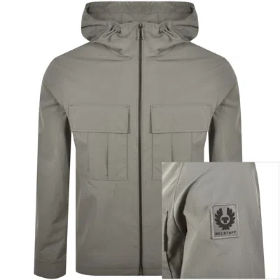 Belstaff Container Overshirt Atlantic Blue In Gray