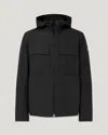 Belstaff Container Overshirt Compact Technical Cotton In Black