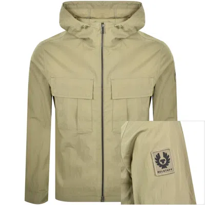 Belstaff Container Overshirt Fatigue Green In Brown
