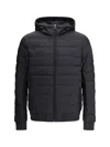 Belstaff Control Quilted Hooded Jacket In Black