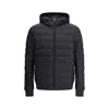 Belstaff Control Quilted Hooded Jacket In Black