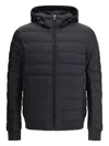 Belstaff Control Quilted Hooded Jacket In Black