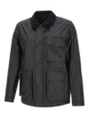 Belstaff Corduroy-collar Jacket In Black