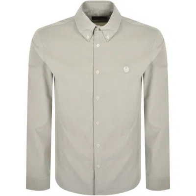 Belstaff Corduroy Street Shirt Cement Grey In Gray