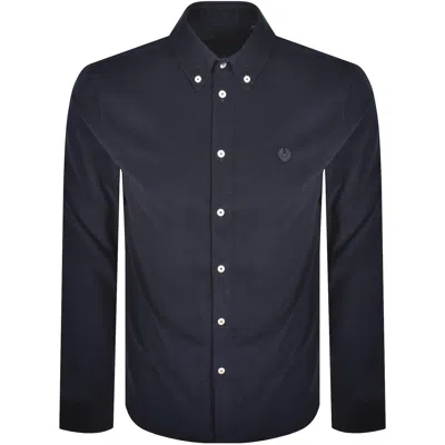Belstaff Corduroy Street Shirt Dark Ink Navy In Blue