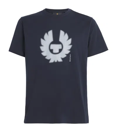 Belstaff Cotton Bitmap T-shirt In Blue