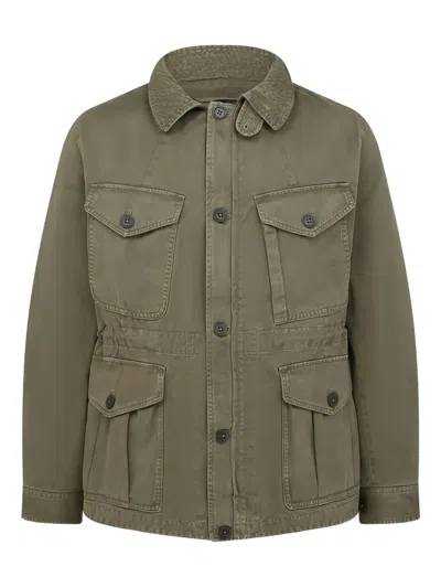 Belstaff Cotton Field Jacket In Brown